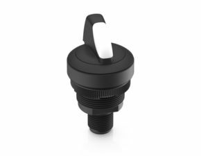 RAMO 22 S, M12, Bund rund, 2 S, Gold, M12 4-polig A-kodiert, Frontring schwarz, 1 x 90°, Form L, rastend