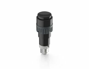 Drucktaster, 9.1 mm, 1Ö+1S, tastend, 1 Ö + 1 S, Blende schwarz