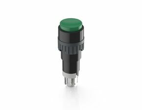 Drucktaster, 9.1 mm, 1Ö+1S, tastend, 1 Ö + 1 S, Blende grün