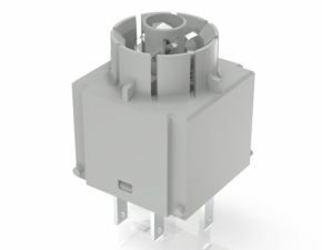 RAFIX 16, Schaltelement Universal, Gold, mit Lampenfassung, Steckanschluss, tastend, für W 2 x 4,6d, 2 Ö