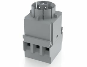 RAFIX 16, Schaltelement Universal, Silber, mit Lampenfassung, Schraubanschluss, tastend, für W 2 x 4,6d, 2 S