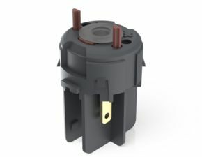 RAFIX FS Schaltelement Universal QC, Gold, Lichtleiter, für LED Clip, 1 Ö