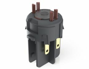 RAFIX FS Schaltelement Universal QC, Gold, Lichtleiter, für LED Clip, 2 Ö