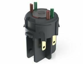 RAFIX FS Schaltelement Universal QC, Silber, Lichtleiter, für LED Clip, 1 Ö + 1 S