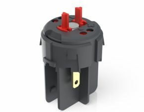 RAFIX FS Schaltelement Not-Halt QC, Gold, Lichtleiter, für LED Clip, 1 Ö