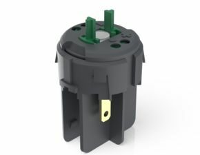RAFIX FS Schaltelement Not-Halt QC, Gold, Lichtleiter, für LED Clip, 1 S