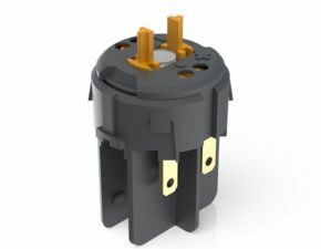 RAFIX FS Schaltelement Not-Halt QC, Gold, Lichtleiter, für LED Clip, 1 Ö + 1 S