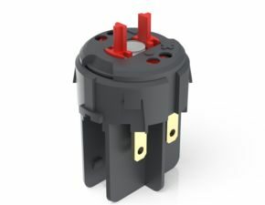 RAFIX FS Schaltelement Not-Halt QC, Gold, Lichtleiter, für LED Clip, 2 Ö