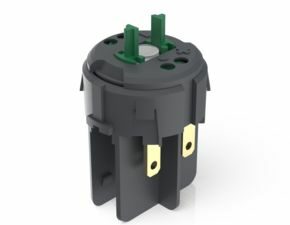 RAFIX FS Schaltelement Not-Halt QC, Gold, Lichtleiter, für LED Clip, 2 S