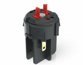 RAFIX FS Schaltelement Not-Halt QC, Silber, Lichtleiter, für LED Clip, 1 Ö