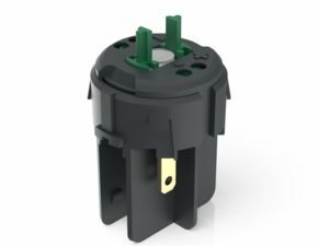 RAFIX FS Schaltelement Not-Halt QC, Silber, Lichtleiter, für LED Clip, 1 S