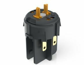 RAFIX FS Schaltelement Not-Halt QC, Silber, Lichtleiter, für LED Clip, 1 Ö + 1 S