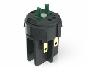 RAFIX FS Schaltelement Not-Halt QC, Silber, Lichtleiter, für LED Clip, 2 S