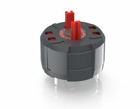 RAFIX FS+ Schaltelement Not-Halt PCB, Gold, Lichtleiter, für SMT LED, 2 Ö, mit Lichtleiter (für RGB-LED)