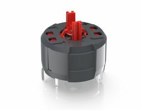 RAFIX FS+ Schaltelement Not-Halt PCB, Gold, Lichtleiter, für SMT LED, 2 Ö + 1 S, mit Lichtleiter