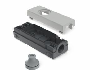 E-BOX MODULAR, Gehäuse, 35 V, 22,3 mm, bodenseitig M20, hellgrau
