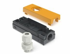 E-BOX MODULAR, Gehäuse, 35 V, 22,3 mm, seitlich M16, gelb