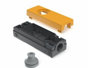 E-BOX MODULAR, Gehäuse, 35 V, 22,3 mm, bodenseitig M20, gelb