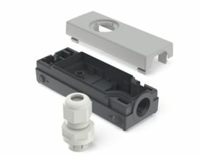 E-BOX MODULAR, Gehäuse, 250 V, 22,3 mm, seitlich M16, hellgrau
