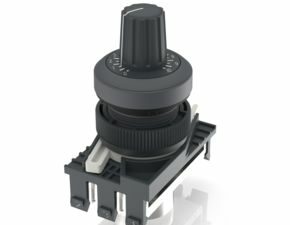 RAFIX 22 QR, Potentiometer-Antrieb, Bund rund, Frontring schiefergrau
