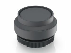 RAFIX 22 FS, Drucktaster, Frontring vorstehend, Bund rund, tastend, Frontring schiefergrau, Blende schiefergrau