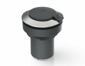 RAFIX 30 FS, USB-Durchführung, Bund rund, Frontring Edelstahl