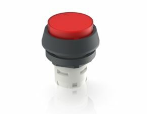 RAFIX 16, Leuchtvorsatz, Bund rund, vorstehende Blende, Blende rot