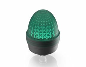 Signalleuchte Tilted Diamond M12, 24 V, Blende grün, M12 4-polig A-kodiert