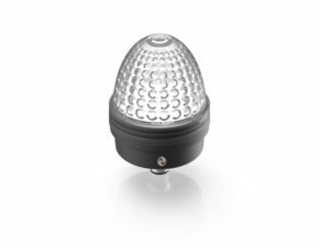 Signalleuchte TILTED DIAMOND IO-LINK, Leuchtmittel RGB, 24 V, Blende farblos, M12 4-polig A-kodiert