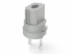 RAFIX 16, Lampenfassung W2 x 4,6d, Steckanschluss, für W 2 x 4,6d