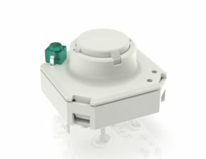 RF 15 R, srebrna, točkasto osvjetljenje niske intenziteta, 1 LED, 2,9 ± 0,6 N, zeleni izvor svjetlosti, 1 S