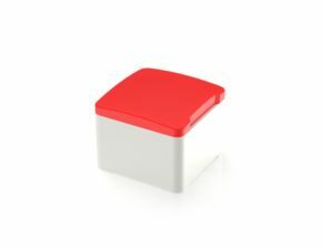 MICON 5, Stößel quadratisch 11 mm, mit mechanischem Anschlag, rot, GH 12,5 mm