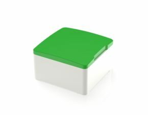 MICON 5, Stößel quadratisch 14,5 mm, mit mechanischem Anschlag, grün, GH 9,55 mm