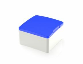 MICON 5, Stößel quadratisch 14,5 mm, mit mechanischem Anschlag, blau, GH 12,5 mm