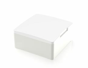 MICON 5, Stößel quadratisch 18 mm, mit mechanischem Anschlag, weiß, GH 9,55 mm