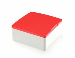 MICON 5, Stößel quadratisch 18 mm, mit mechanischem Anschlag, rot, GH 9,55 mm