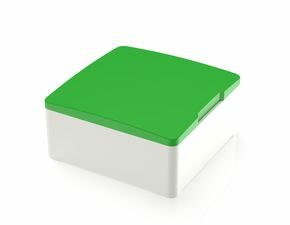 MICON 5, Stößel quadratisch 18 mm, mit mechanischem Anschlag, grün, GH 9,55 mm