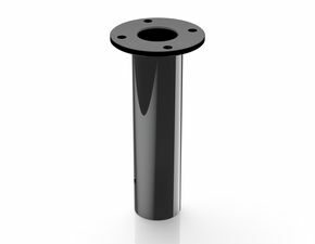 Halterohre TILTED DIAMOND+, schwarz, L 100 mm