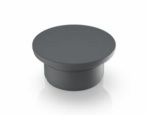RAFIX 22 QR, Blindstopfen, opak, schiefergrau, 29,8 mm x 29,8 mm, 22,3 mm