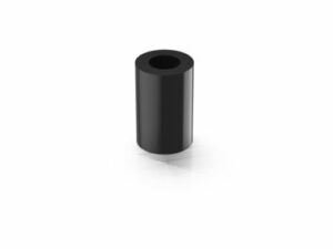 Distanzbuchse, rund, schwarz, L 10 mm