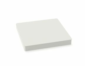 Blende, quadratisch, opak, weiß, 9,5 mm x 9,5 mm
