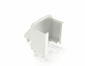 RACON Vertikaladapter, weiß, 12,5 mm x 10 mm, für RACON 8