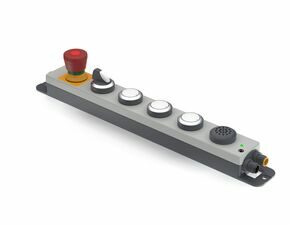 E-BOX XL IO-LINK, 6 Einbaustellen, mit Not-Halt, mit digitalem IO-Anschluss