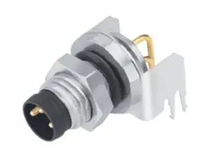 M8 Flanschstecker, Polzahl: 8, schirmbar, THT, IP67, UL 2238, M8x1,0, Rückwandmontage