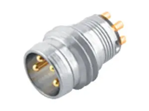 M8 Einbaustecker, Polzahl: 3, ungeschirmt, THT, IP67, Frontmontage