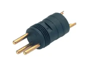 M8 Einbaustecker, Polzahl: 3, ungeschirmt, löten, IP67, UL 2238, Frontmontage, für M8-er Rohr