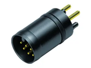 M12 Einbaustecker, Polzahl: 2+7, löten, IP67 gesteckt und verriegelt, Frontmontage