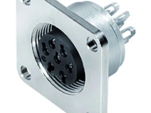 M16 IP67 Vierkant-Flanschdose 7 (07-a)-polig Serie 723 | Art. 09 0128 300 07 | Binder