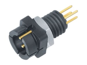 Snap-In IP40 Flanschstecker 4-polig Serie 719 | Art. 09 9765 20 04 | Binder