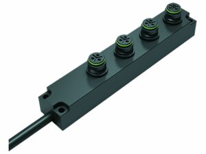 Snap-In IP67 4-fach-Verteiler 3-polig Serie 720 | Art. 72 9137 500 04 | Binder